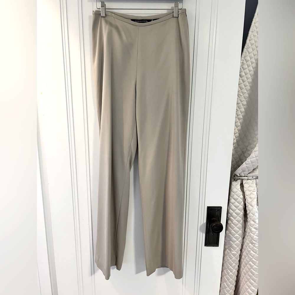 ~Doncaster Collection Side Zip Beige Trousers Sz. 4 *EUC* MSRP: $298+tax